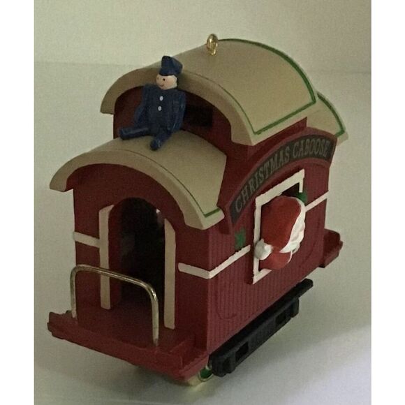 Hallmark Keepsake Ornament CHRISTMAS CABOOSE Vintage Christmas 1989 Train - Picture 3 of 5